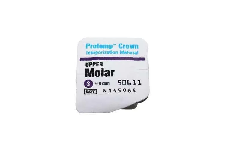 3M™ Protemp™ Crown Couronne provisoire composite, Molaire Maxillaire Small