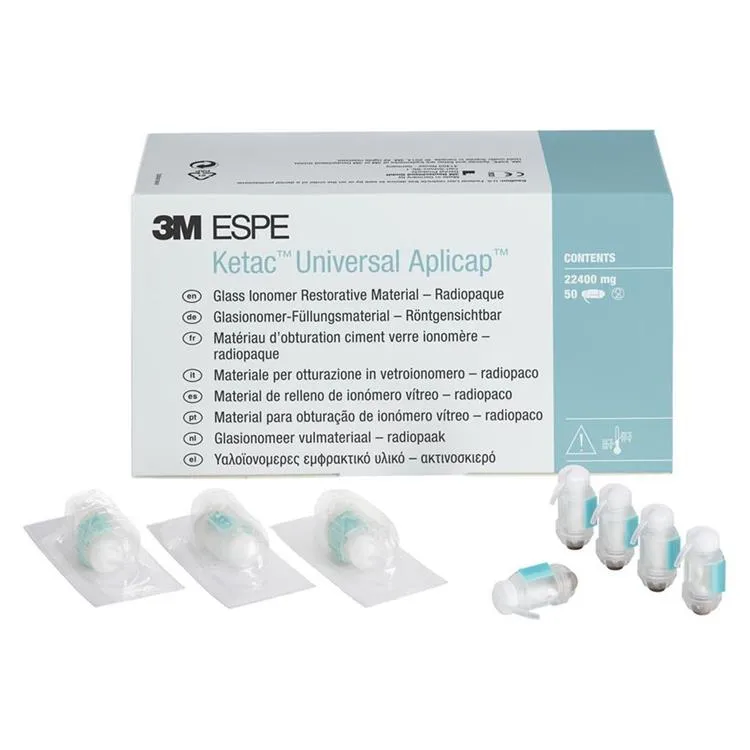 3M™ Ketac™ Universal Aplicap™ Matériau ciment verre ionomère de restauration, en capsules, teinte A4