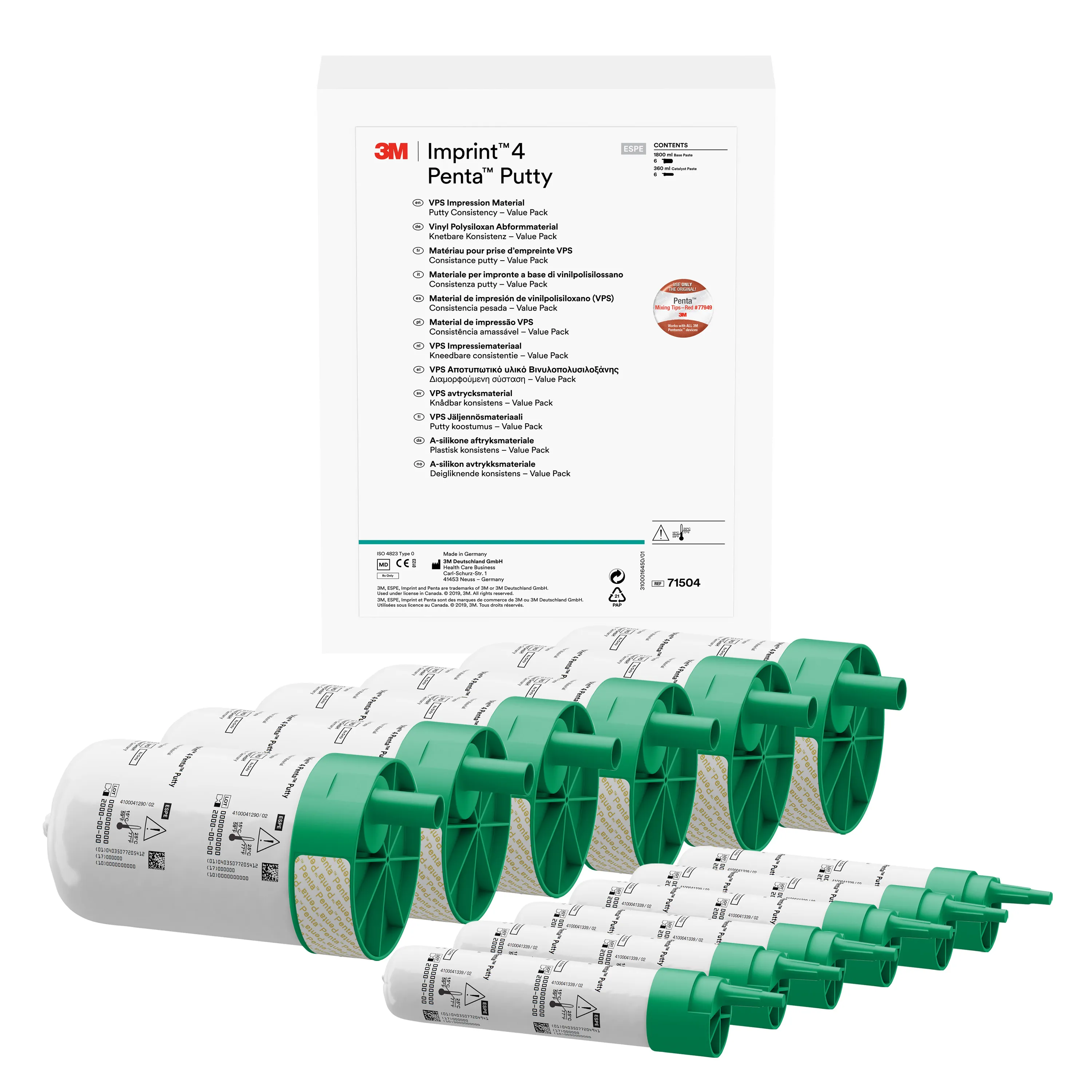 3M™ Imprint™ 4 Matériau d'empreinte VPS, Putty, boîte triple