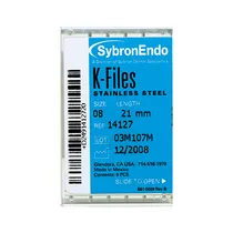 K Files 21Mm Iso 25 6pcs