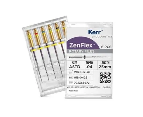 Zenflex Rotary Niti Files 25Mm .25/.04