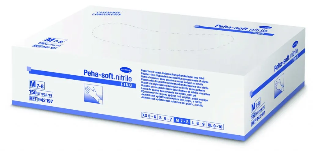 Gants Peha Soft Nitrile Fino S 150pcs