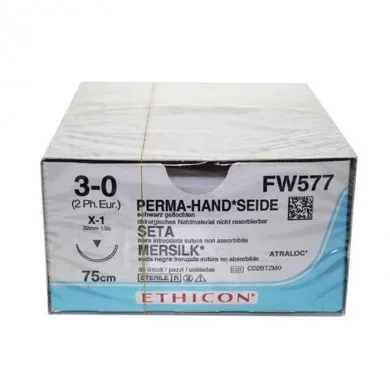 Suture Soie Fw  577  3-0 75 Cm 23C 1/2 X1 36pcs