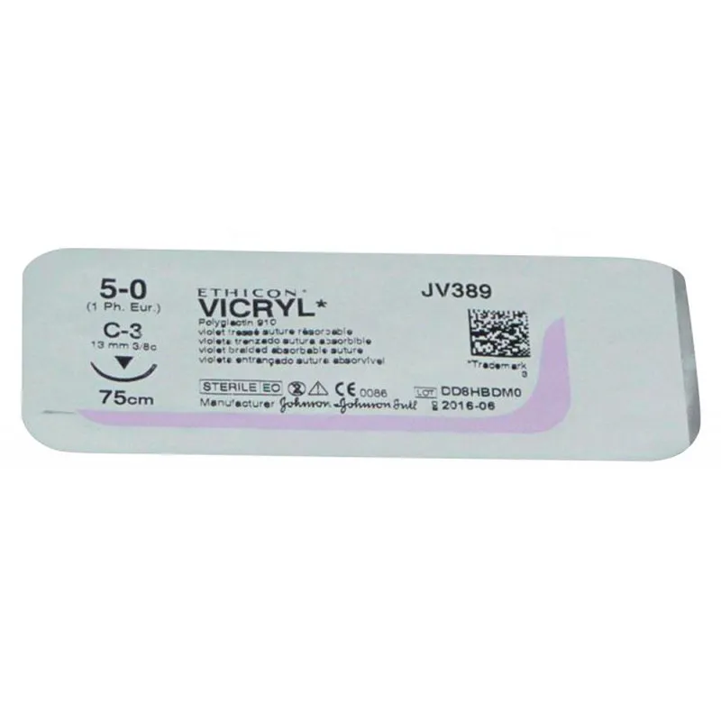 Vicryl 3-0 19Mm 3/8 75 Cm Blanc 36pcs