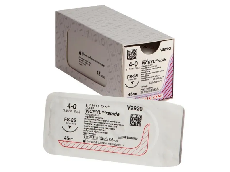 Vicryl Rapide 4-0 1/2 45 Cm 17 Mm 36pcs
