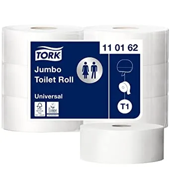 Papier Toilette Jumbo 1 Pli Rouleau 6pcs