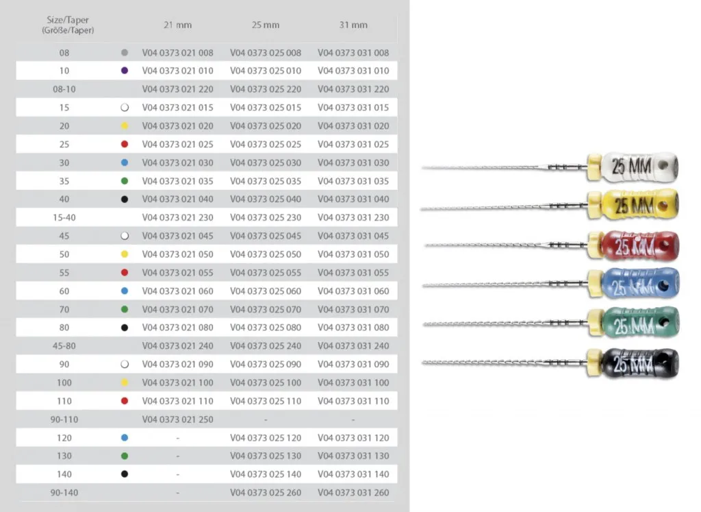 Hedstroem Sterile  21Mm Iso 055 6pcs