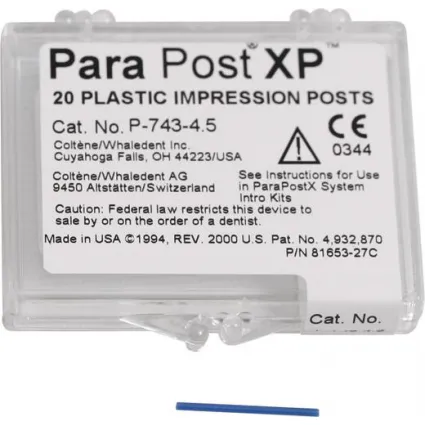 Parapost Xp Tenons  Impression 1.25 Mm Red 20pcs