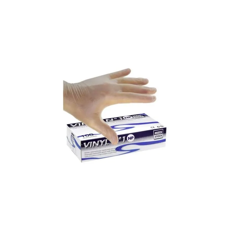 Gants Vinyl Non Poudre Large 100pcs