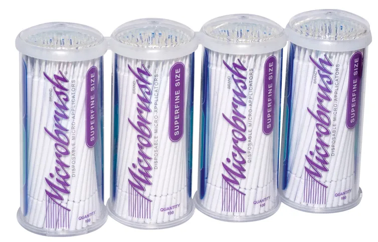 Microbrush Tubes Superfine Blanc 400pcs