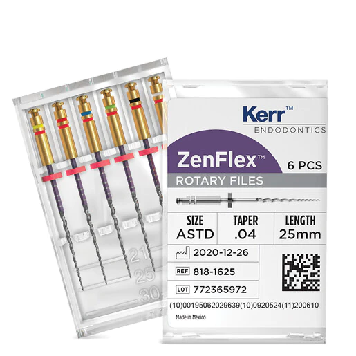 Zenflex Rotary Niti Files Assorted Pack 06.