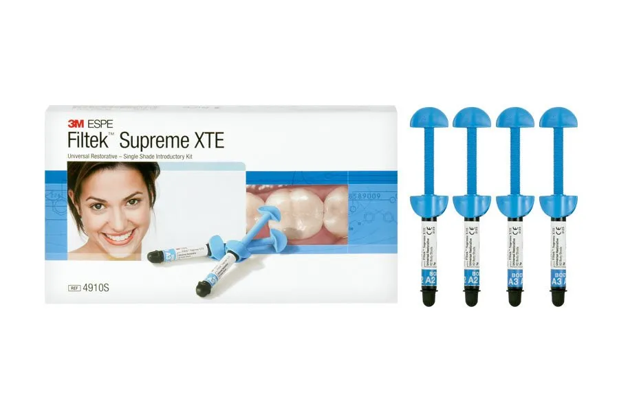 3M™ Filtek™ Supreme XTE Composite de restauration universel, coffret d'introduction mono-opacités, en seringues
