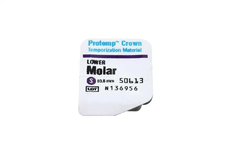 3M™ Protemp™ Crown Couronne provisoire composite, Molaire Mandibulaire Small