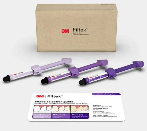 3M™ Filtek™ Easy Match Matériau de Restauration Universel Kit d’essai, 4 g, Seringue, 3/KT