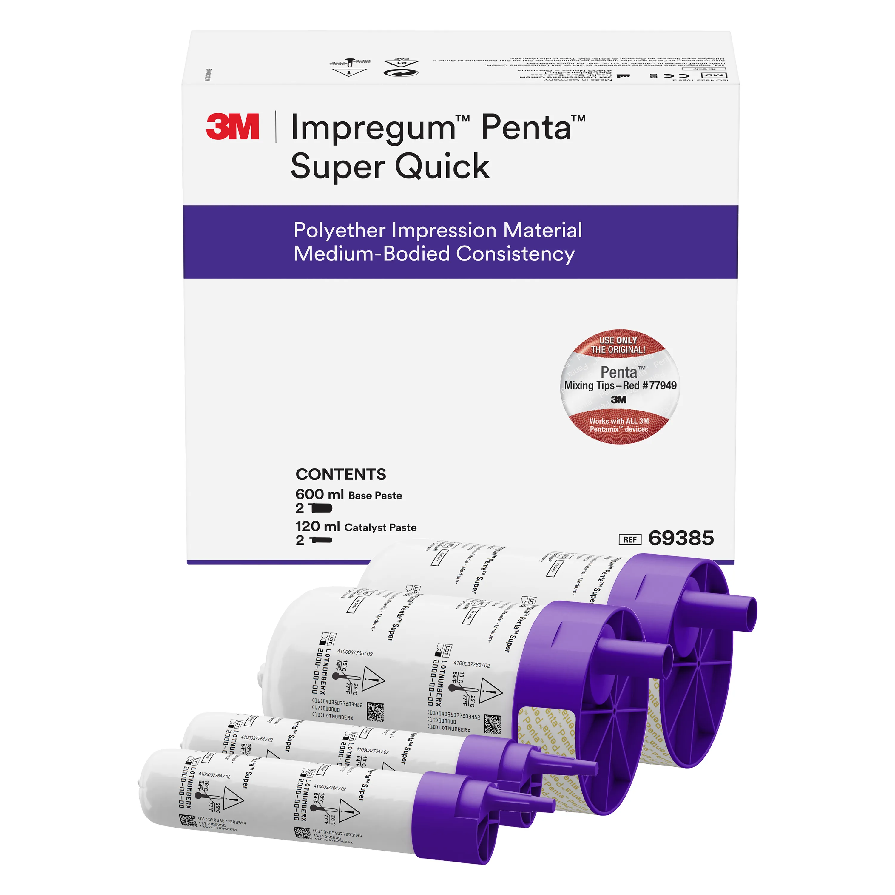 3M™ Impregum™ Super Quick Matériau d’empreintes Polyéther, consistance Medium, réassort