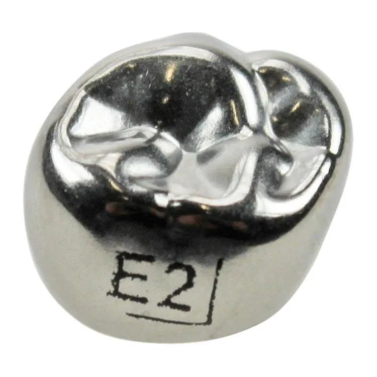 3M™ Stainless Steel Couronnes en acier inoxydable pour molaires lactéales, taille E-UR-2
