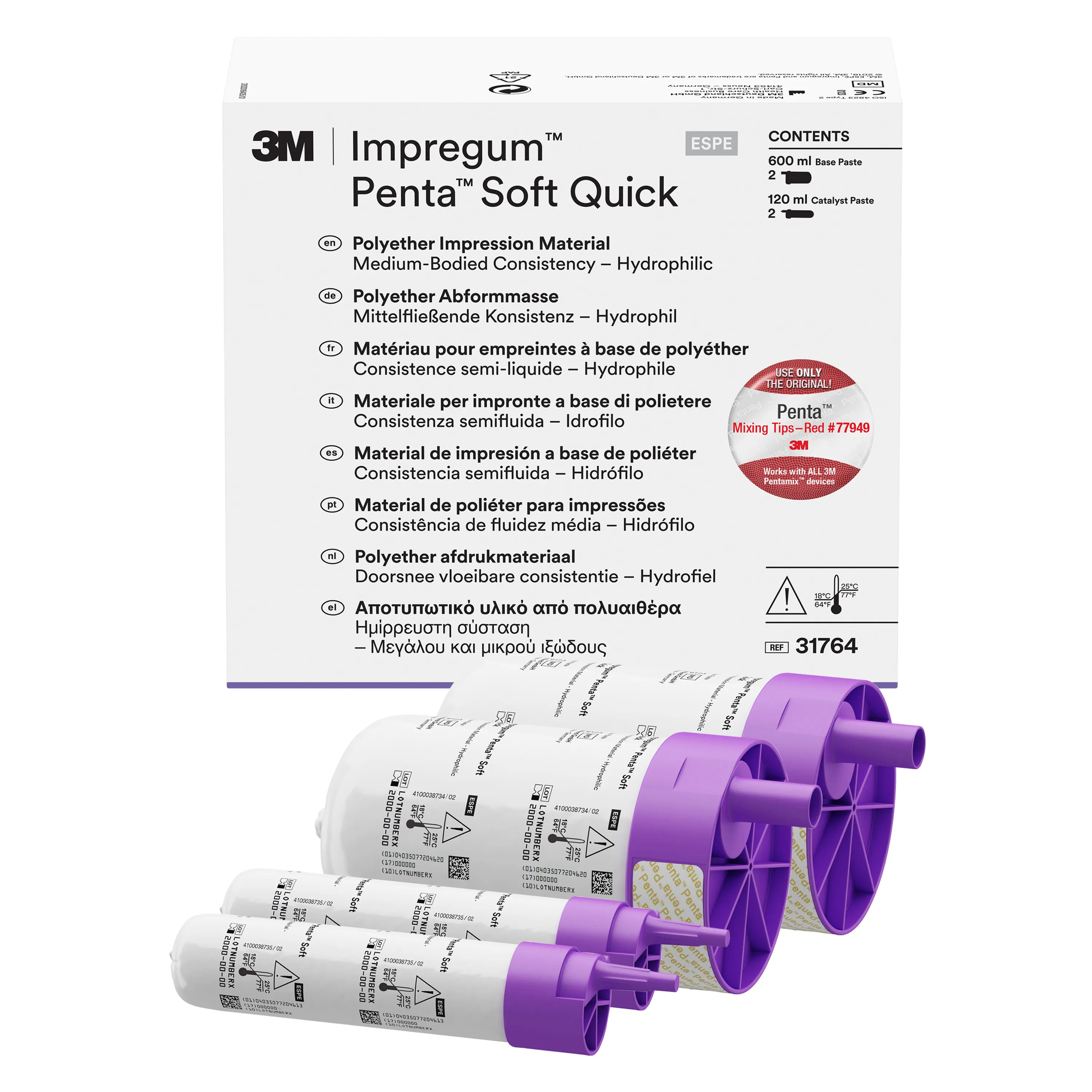 3M™ Impregum™ Matériau d’empreintes Polyéther, Penta™ Soft Quick