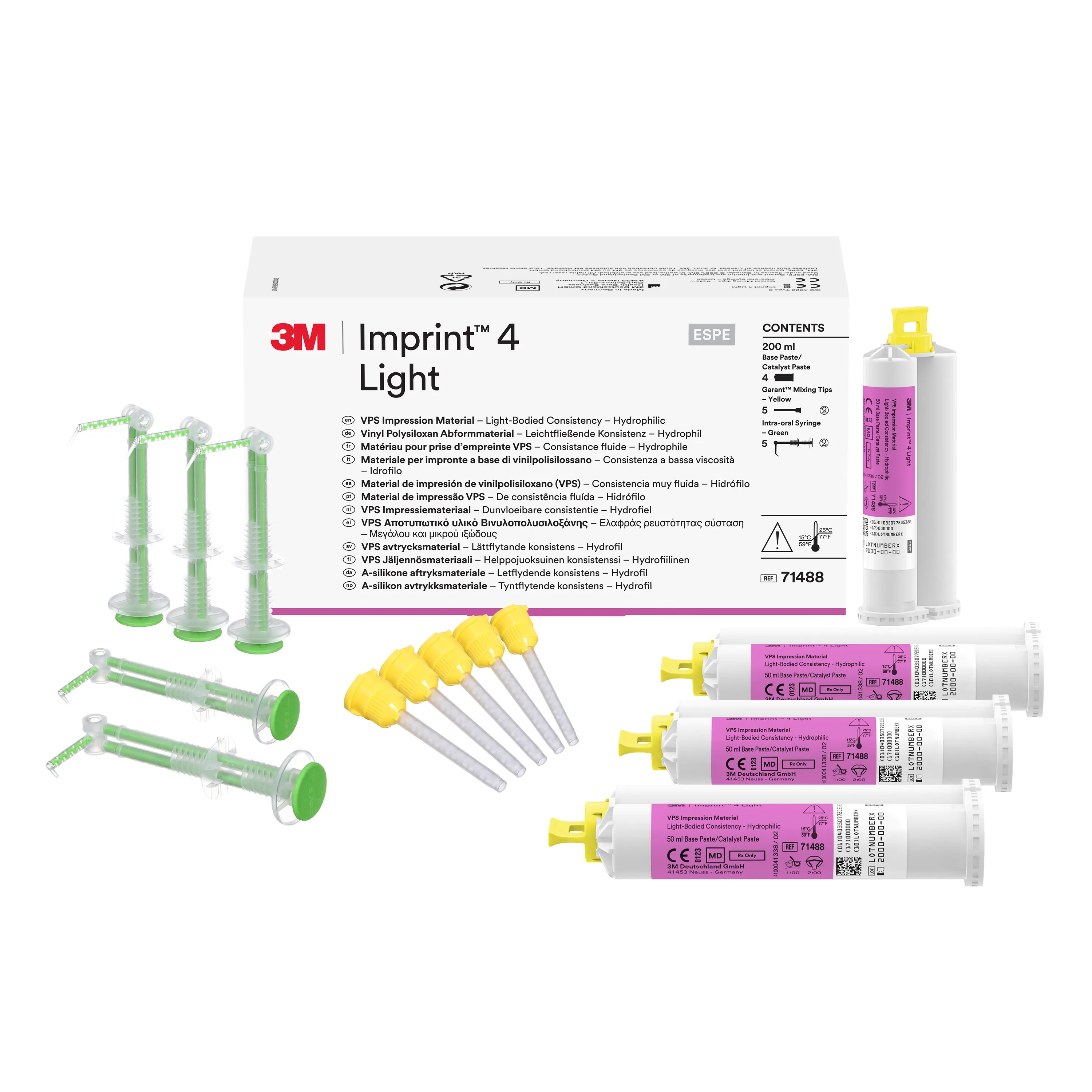 3M™ Imprint™ 4 Matériau d'empreinte VPS, Light, en cartouches